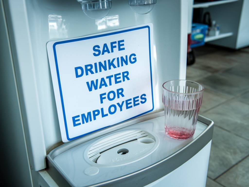 How can companies ensure safe drinking water for employees?